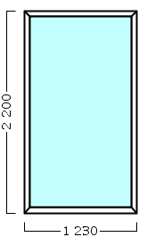 окно оп 168 {x} в1 1230х2200 {4м1-24-4м1 32мм}