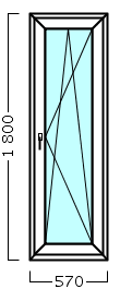 окно оп 19 {v|} в1 570х1800 {4м1-24-4м1 32мм}