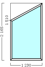 окно опс 78 {x} в2 1230х2165 левое {4м1-10-4м1-10-4м1 32мм}