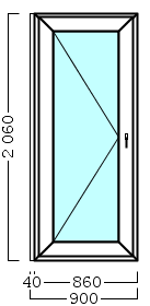 дверь дпв 01 {>} в1 с 2060х900 левая {4м1-24-4м1 32мм}