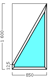 окно опс 35 {x} в2 850х1600 левое {4м1-10-4м1-10-4м1 32мм}