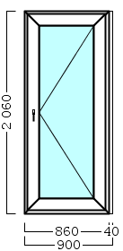 дверь дпв 01 {<} в1 с 2060х900 правая {4м1-24-4м1 32мм}
