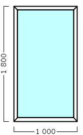 окно оп 152 {x} в2 1000х1800 {4м1-10-4м1-10-4м1 32мм}