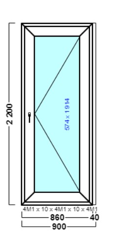 дверь дпв 32 {<} в2 с 2200х900 правая {лн} антрацит серый kdb74-f7 {4м1-10-4м1-10-4м1 32мм}