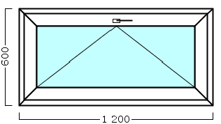 окно оп 153 {v} в1 1200х600 {4м1-24-4м1 32мм}