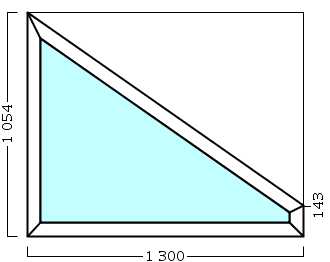 окно опс 83 {x} в1 1300х1054 правое {4м1-24-4м1 32мм}