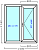 окно оп 01 {x<} в2 1000х1160 {4м1-10-4м1-10-4м1 32мм}