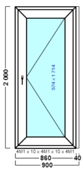 дверь дпв 31 {<} в2 с 2000х900 правая {4м1-10-4м1-10-4м1 32мм}