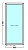 окно сбоку двери оп 044 {x} в1 900х2100 {4м1-24-4м1 32мм}