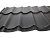 металлочерепица монтерей лист графит бархат ral 7024 (1190х4200)