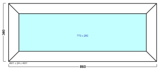 окно над дверью  оп 002 {x} в1 860х340 {4м1-24-4м1 32мм}